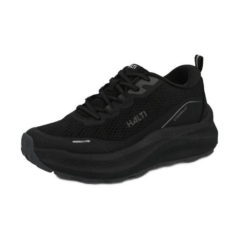 Svarta Halti Rapid 2 herrsneakers med sömlös mesh och Stormwall