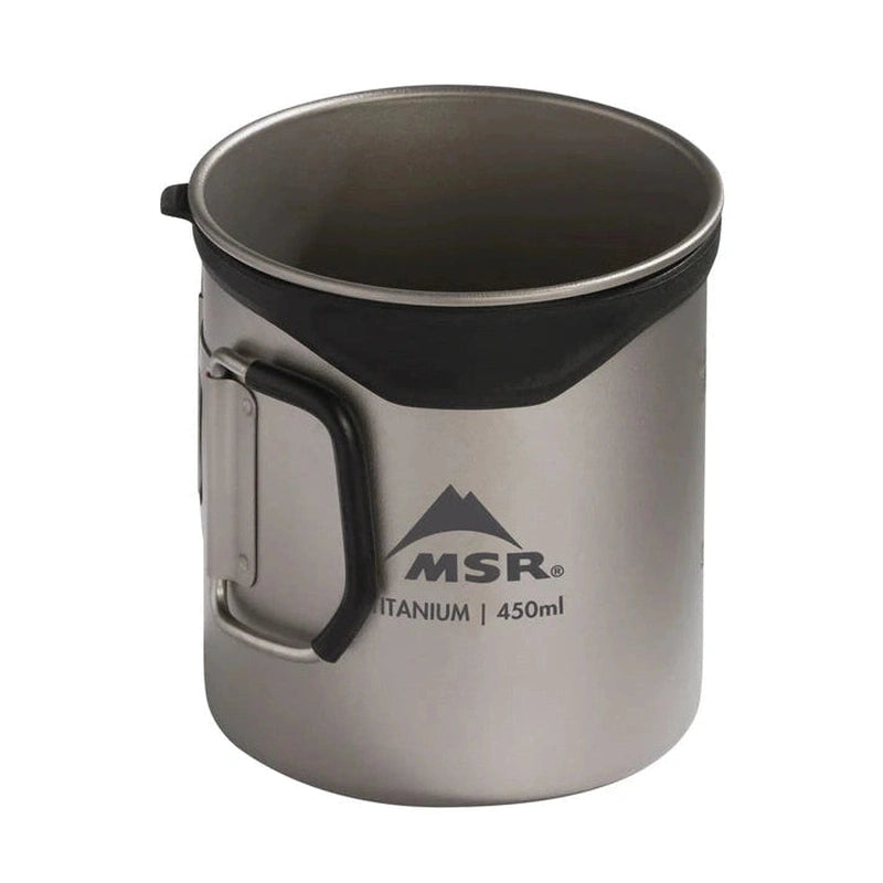 MSR Titan Kopp 450 ml med silikonläppsparare och gummibeklämt handtag