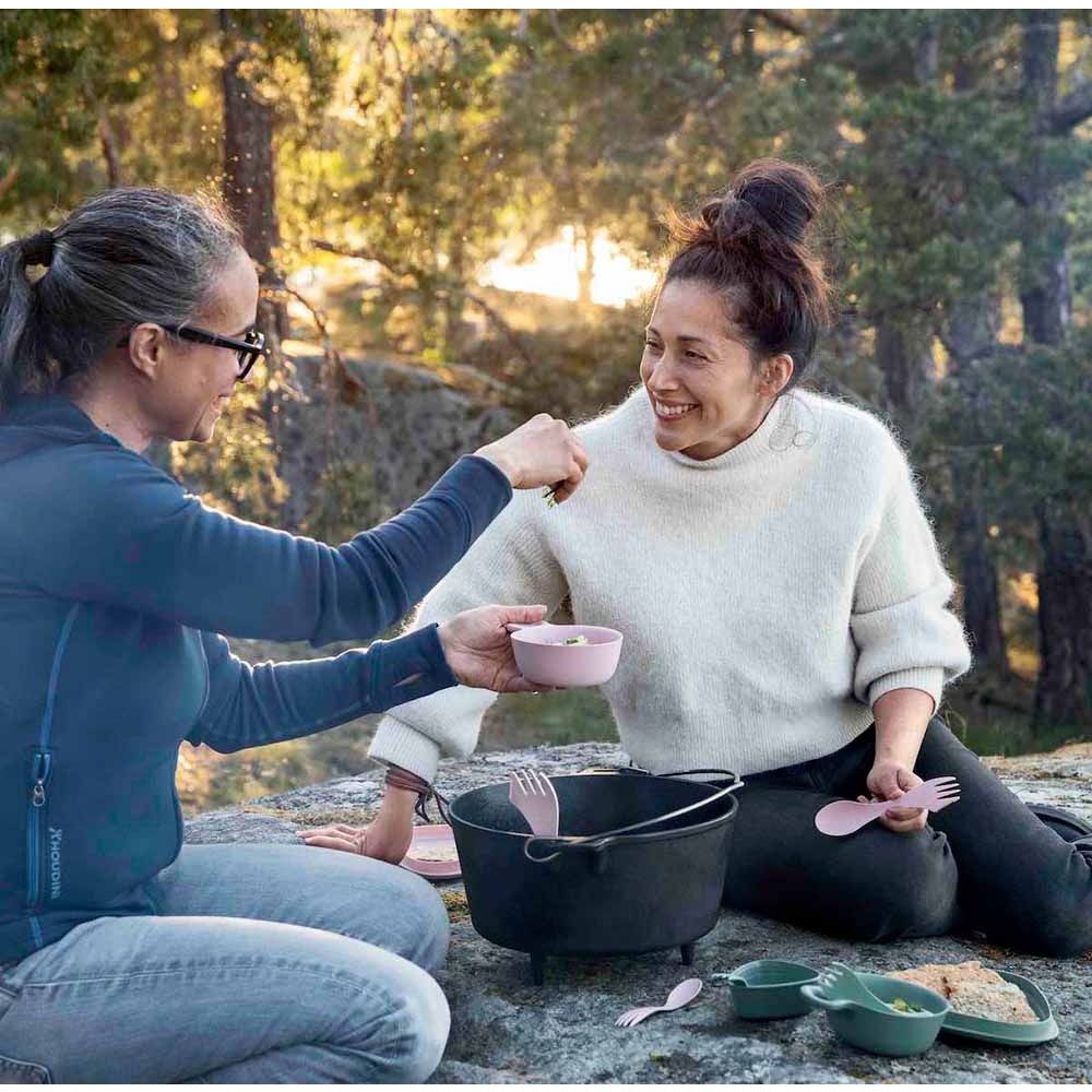 Outdoor Mealkit set med kåsor med gummirem