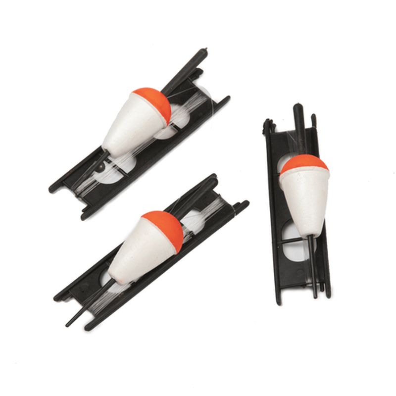 Metrevar 3-pack med flöte, krok och sänke i plastkassi