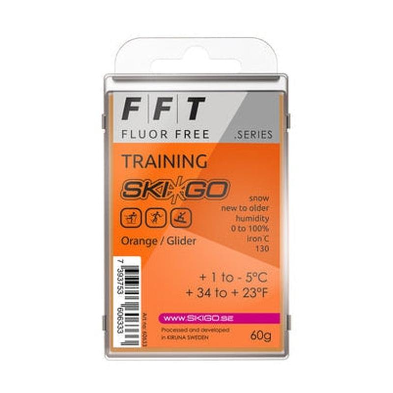 FFT Glider Orange Glidvalla i transparent förpackning, 60g