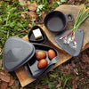 Outdoor Mealkit set med kåsor med gummirem