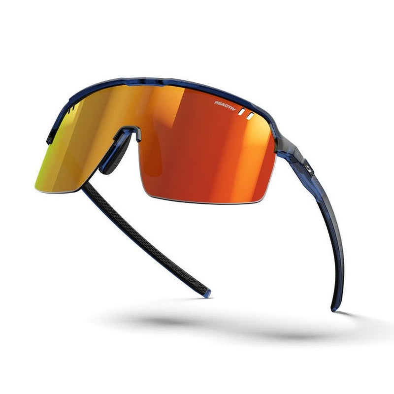 Blå Julbo Intensity solglasögon med texturerade skalmar