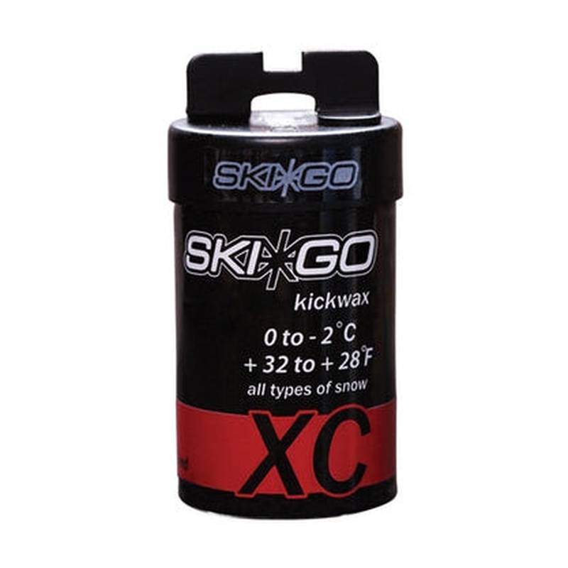 Skigo XC röd fluorfri fästvalla 45 g för 0 till -2°C