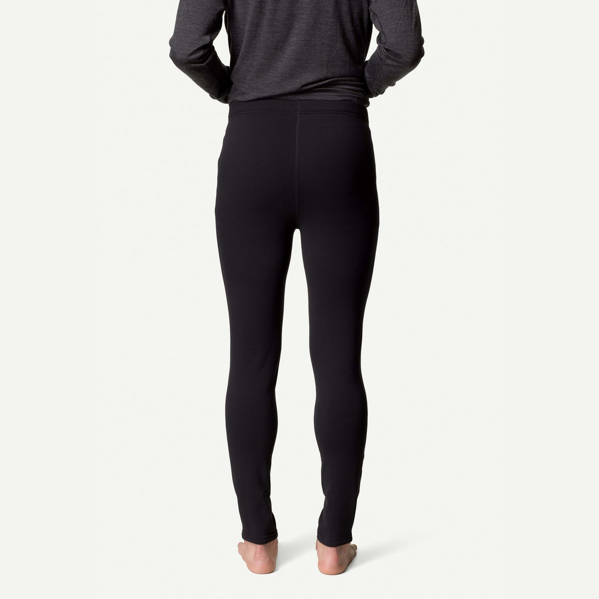 Houdini herr long power tights i true black, bakvy