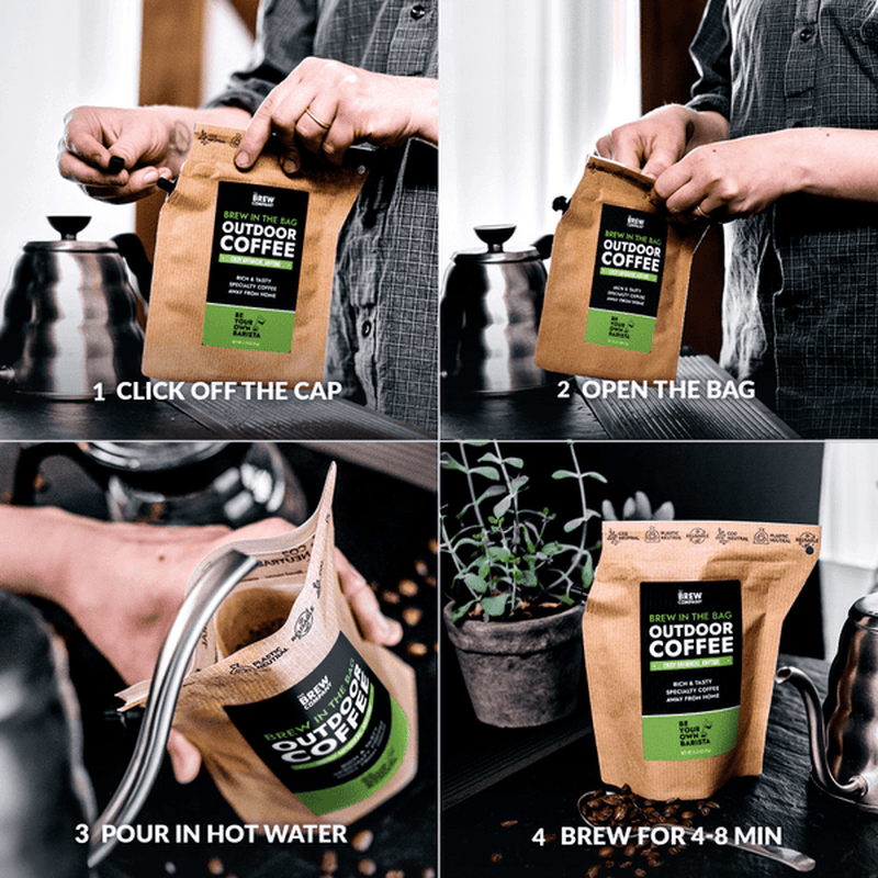 Steg-för-steg guide för att brygga kaffe med påsbryggare
