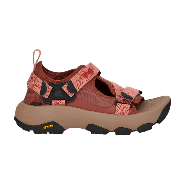Teva Grandview Max terrängsandaler i rödbrunt med Vibram MegaGrip-sula och W-strap system