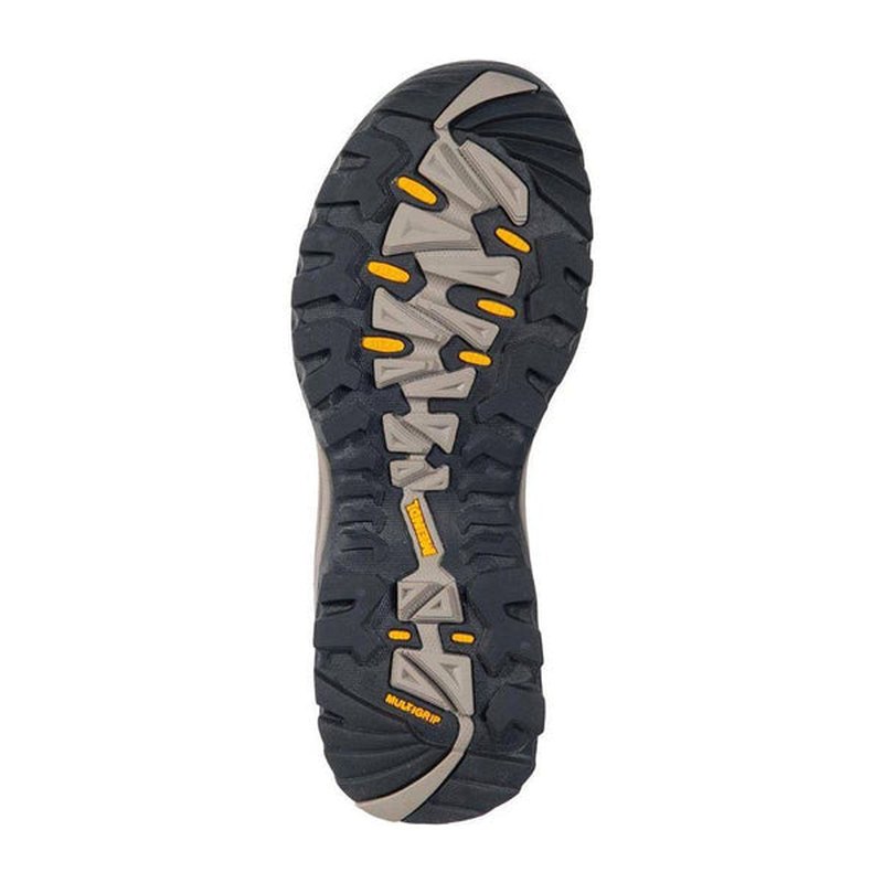 Meindl Meran GTX känga svart grå gummisula med MULTIGRIP profil och orange detaljer