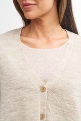 NLS Poppy Stickad Poncho Dam