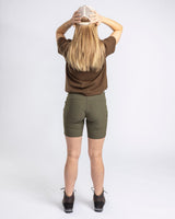 3-pack T-shirt Dam Pinewood Green/H.Brown/Khaki