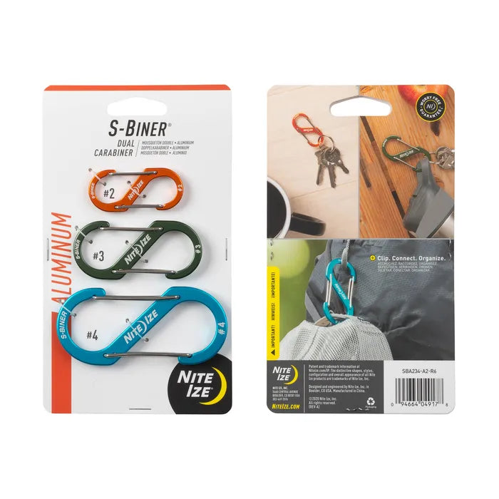 S-Biner® Dual Carabiner Combo - 3 Pack