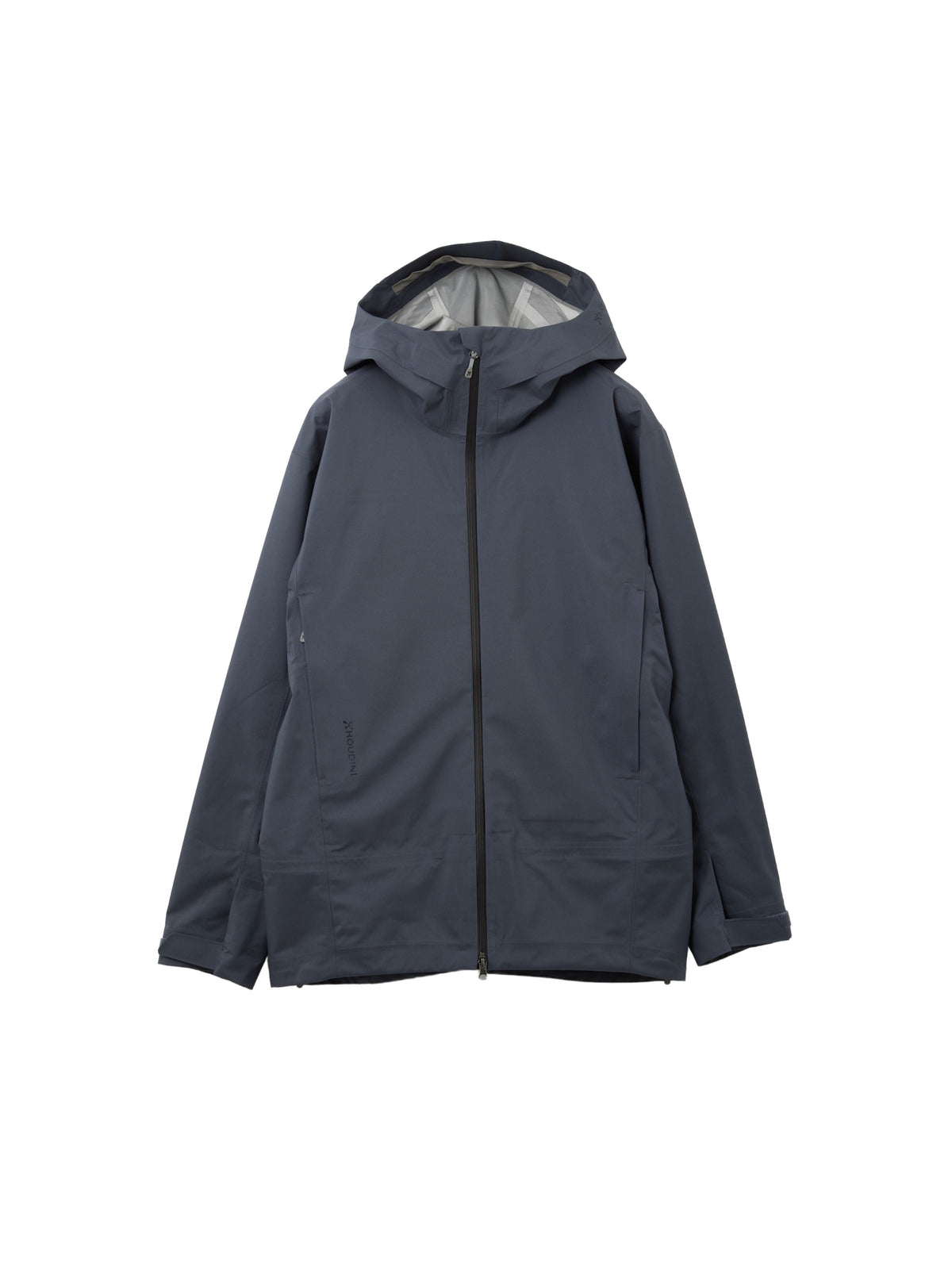 Mörkgrå Houdini Ride Jacket II skaljacka för herrar med huva och bröstficka