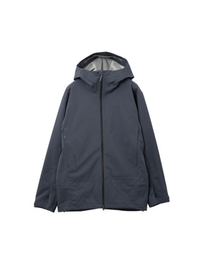 Mörkgrå Houdini Ride Jacket II skaljacka för herrar med huva och bröstficka