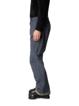 Mörkgrå Houdini Ride Pants II skalbyxor med dragkedja på höften
