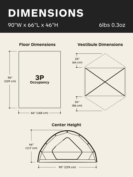 Tungsten 3p Kupoltält
