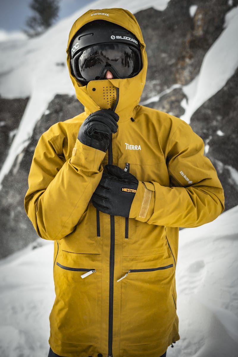 Army Leather Wool Terry 5-finger Handske