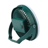 Campingfläkt med ljus