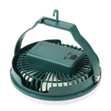 Campingfläkt med ljus