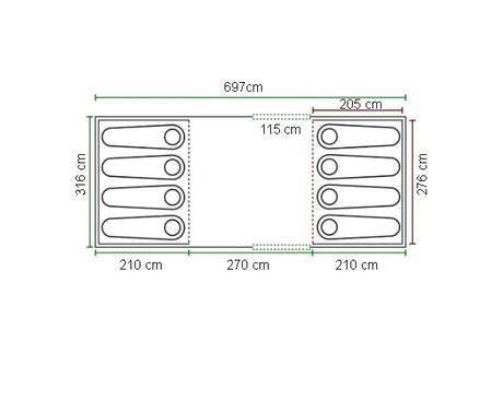 Tärnö tunneltält 6-8 p - 2:a sortering