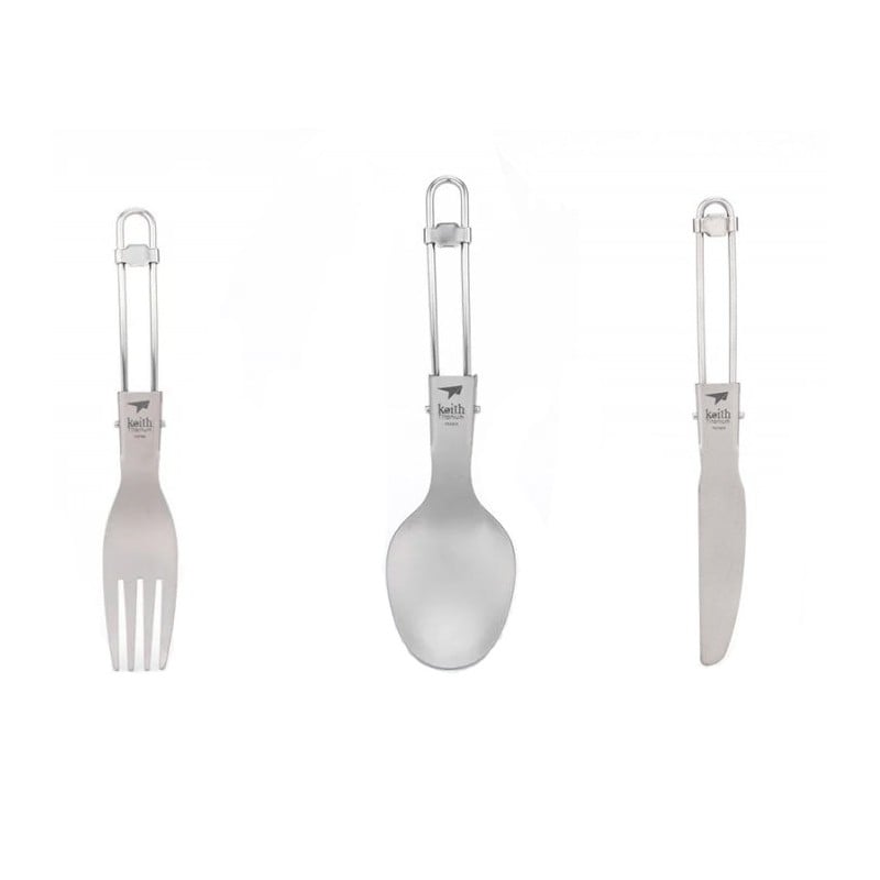 Keith 3-Piece Folding Cutlery