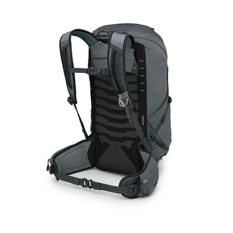 Grå Osprey Talon 26 ryggsäck AirScape mesh-ryggpanel