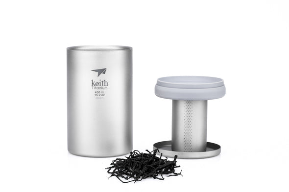 Titanium Office Mug With Tea Infuser