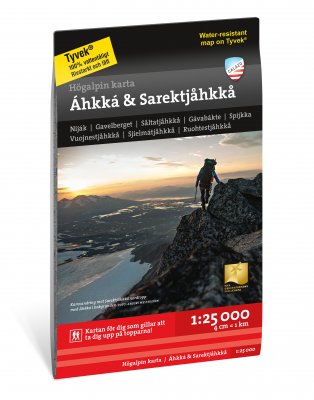 Áhkká & Sarektjåhkkå 1:25 000